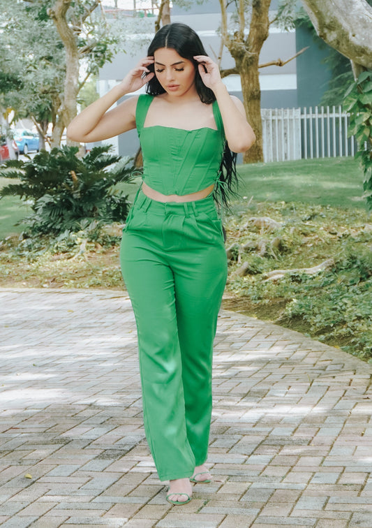 Ava Green Pants